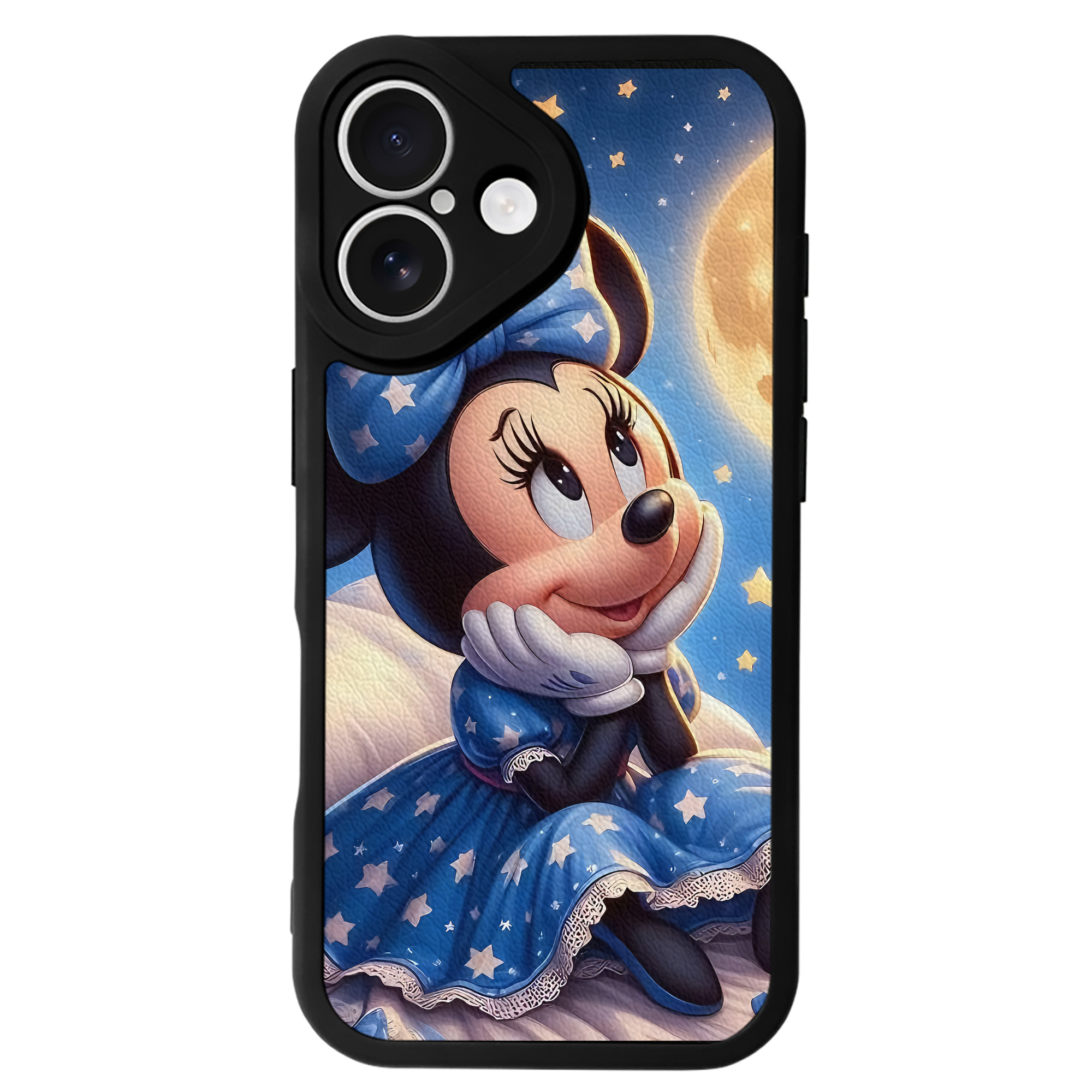 （画像用） ミッキーマウス Mickey Mouse 【iPhone 16シリーズ対応】シリコンスマホケース（レザー調） 材質：シリコン